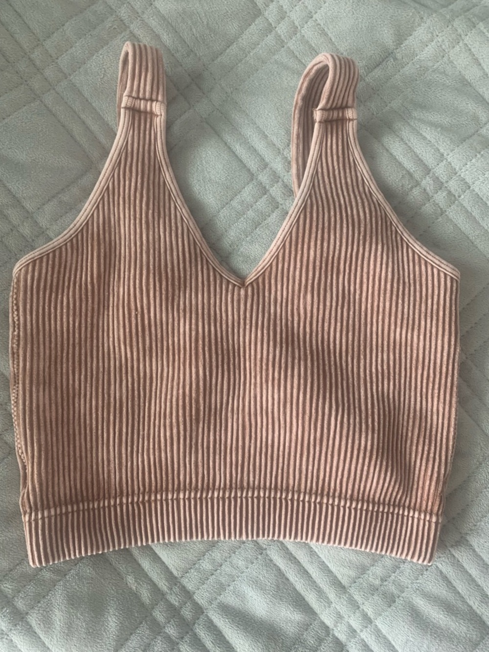 Zenana Outfitters Ribbed V-Neck Brami